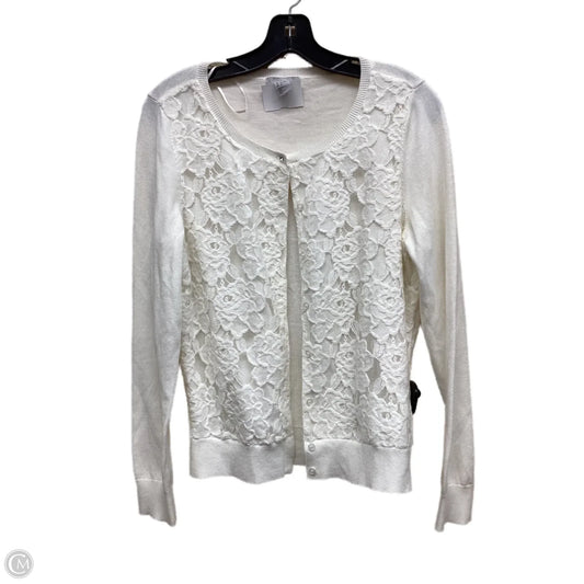 Cardigan By H&m In White, Size: M