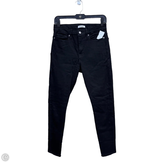 Jeans Skinny By Good American In Black Denim, Size: 12