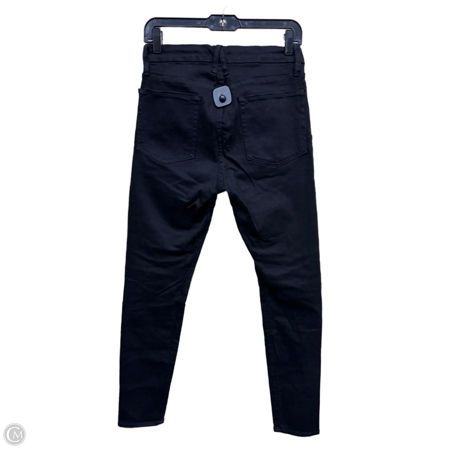 Jeans Skinny By Good American In Black Denim, Size: 12