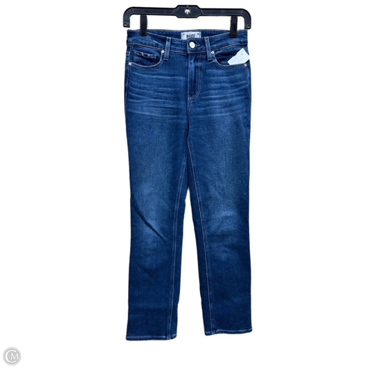 Jeans Straight By Paige In Blue Denim, Size: 0