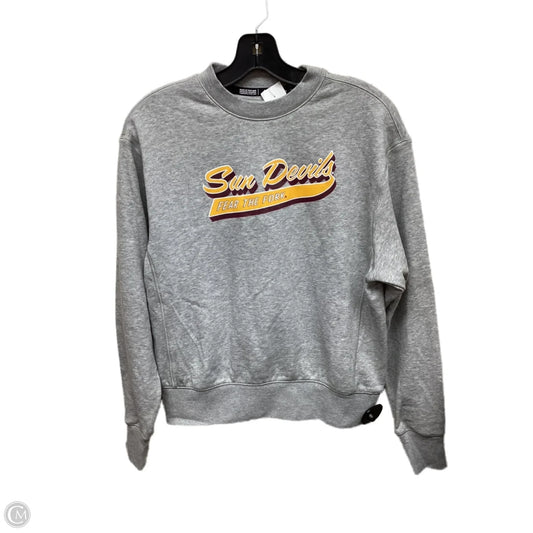 Sweatshirt Crewneck By Adidas In Grey, Size: S