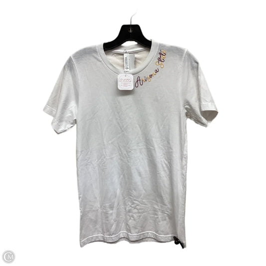 Top Short Sleeve By Clothes Mentor In White, Size: S