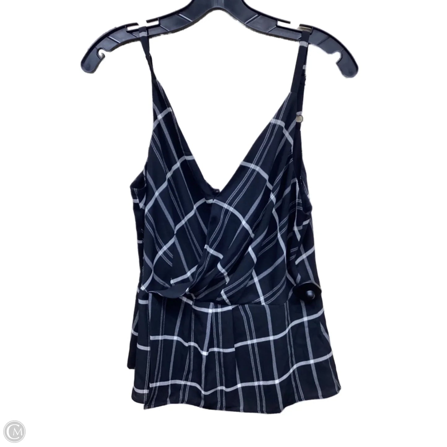 Top Sleeveless By Cabi In Black & Cream, Size: 6