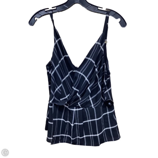 Top Sleeveless By Cabi In Black & Cream, Size: 6