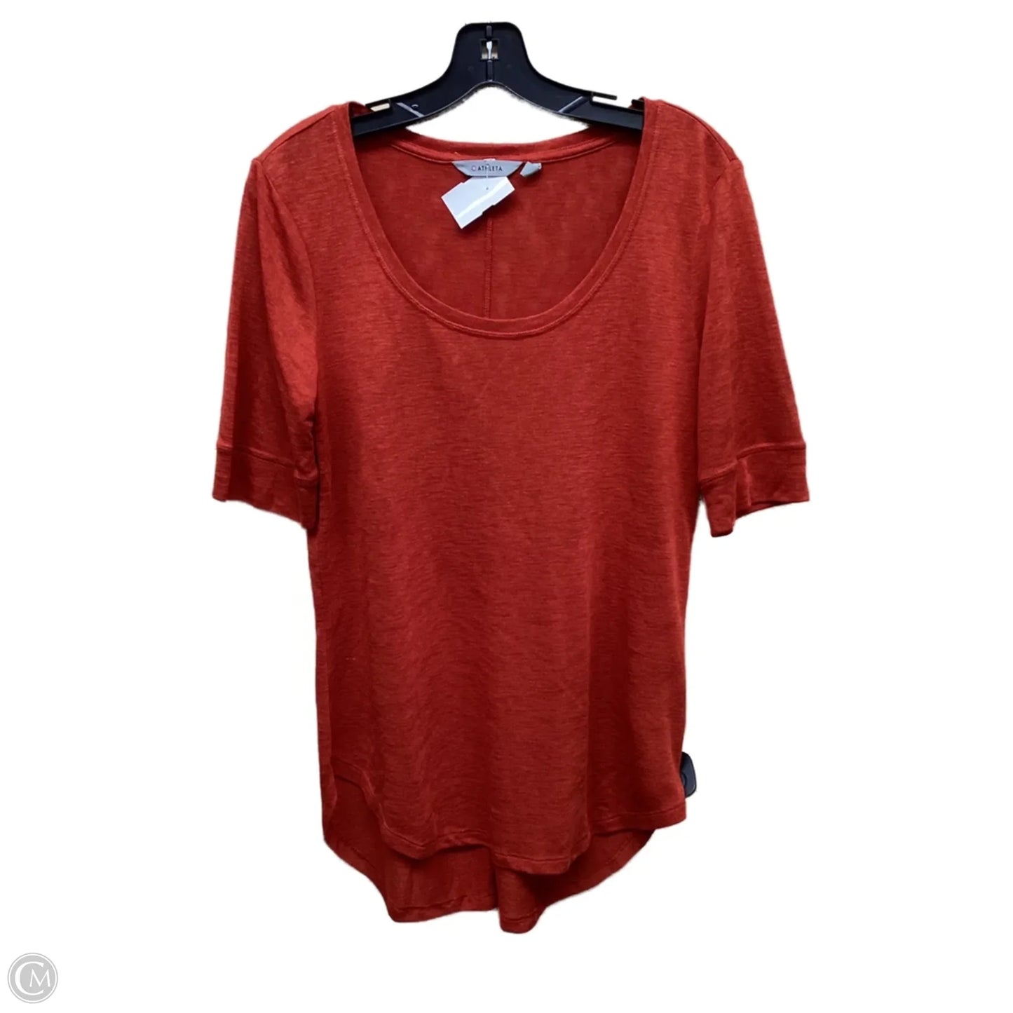 Top Short Sleeve By Athleta In Red, Size: M