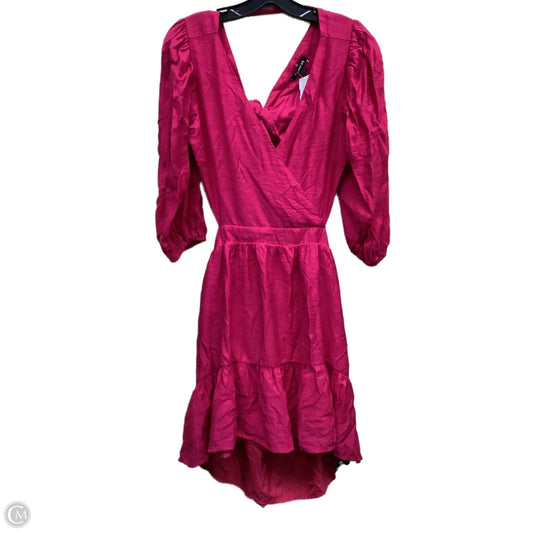 Dress Casual Midi By Express In Pink, Size: L