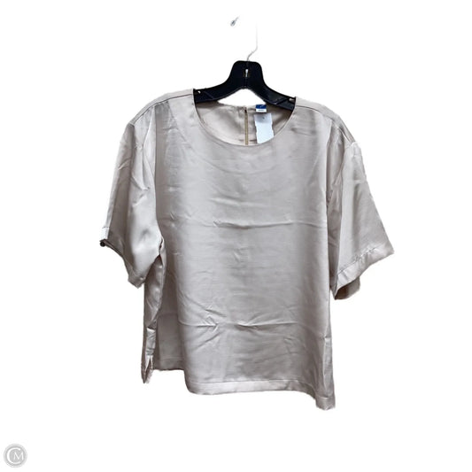 Top Short Sleeve By Old Navy In Cream, Size: L