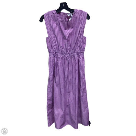 Dress Casual Midi By Loft In Purple, Size: S