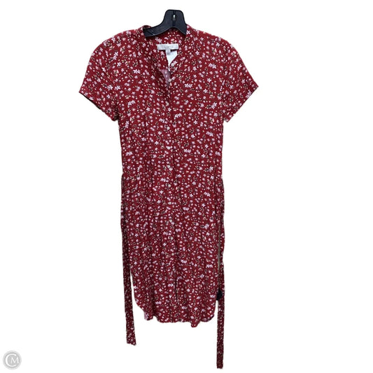 Dress Casual Midi By Loft In Red, Size: 0