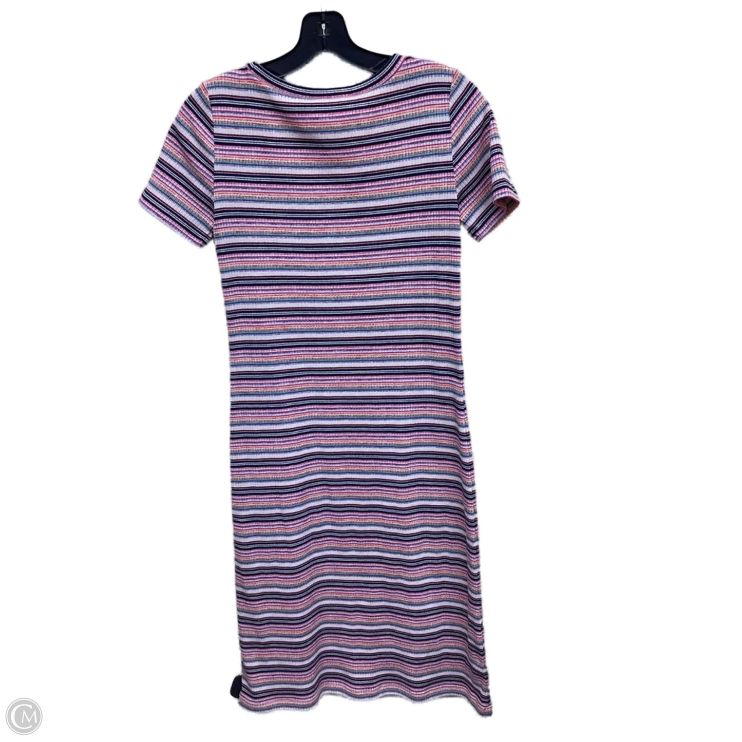 Dress Casual Midi By Loft In Striped Pattern, Size: Xs