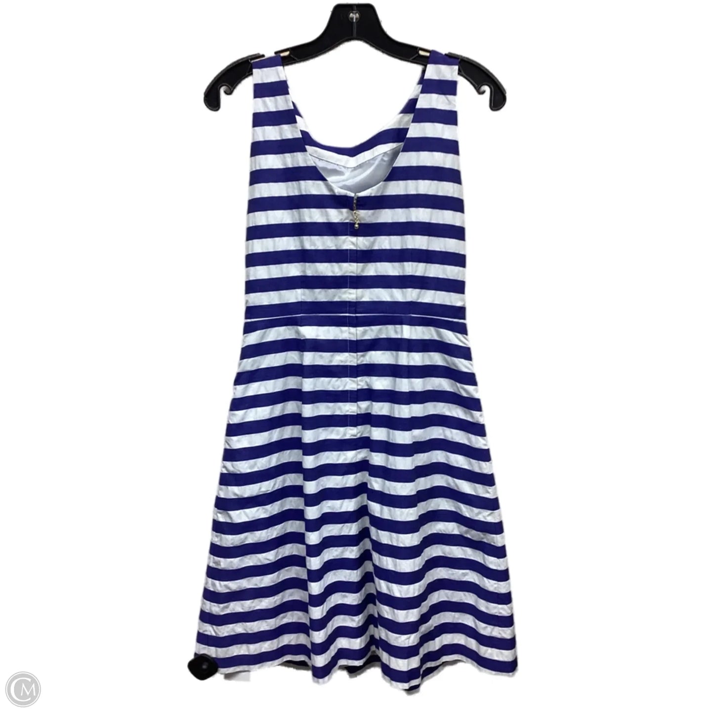 Dress Designer By Kate Spade In Blue & White, Size: 0