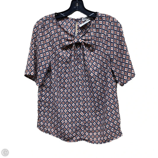 Top Short Sleeve By Pleione In Multi-colored, Size: S