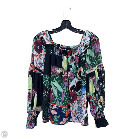 Top Long Sleeve By Anthropologie In Multi-colored, Size: Xs