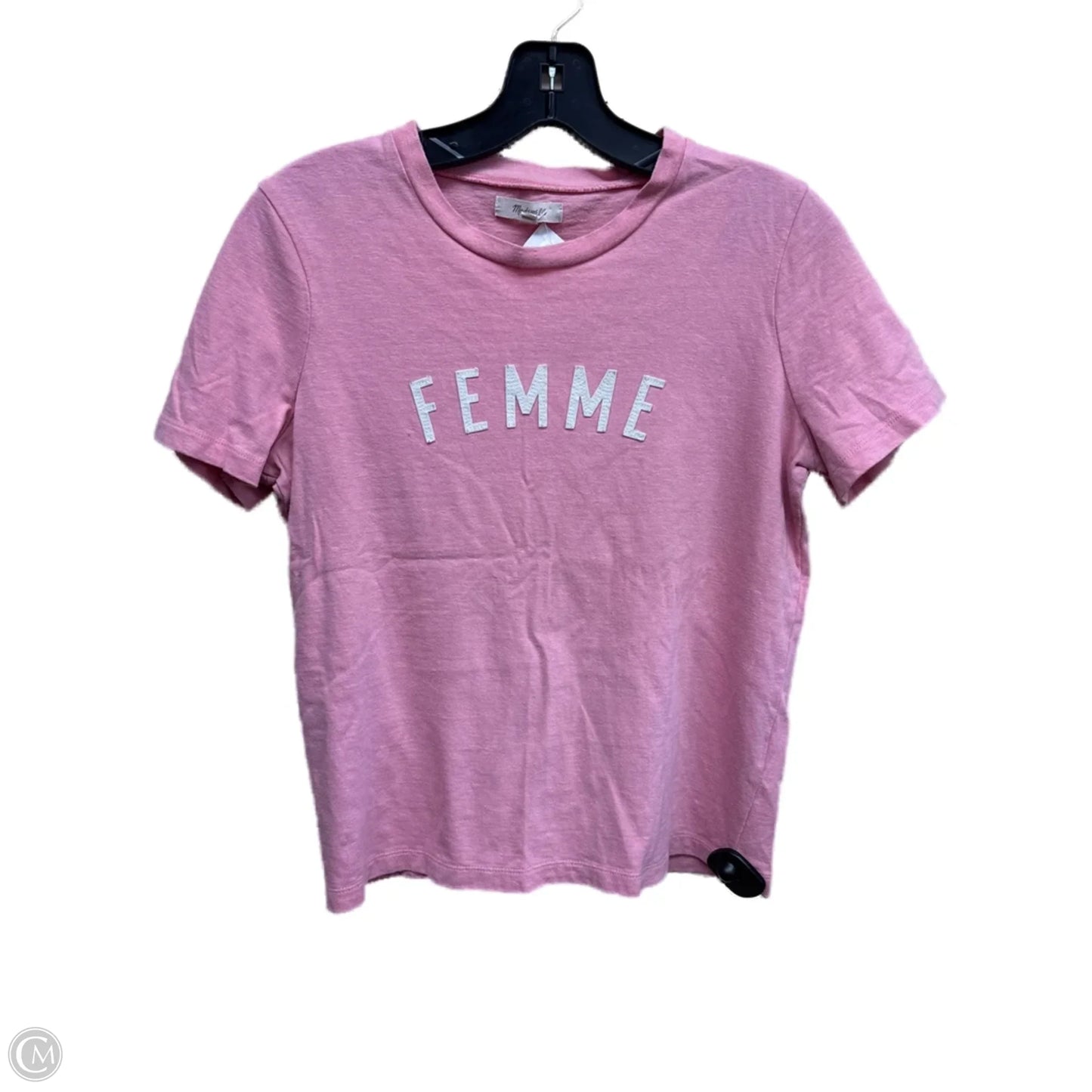 Top Short Sleeve By Madewell In Pink, Size: S