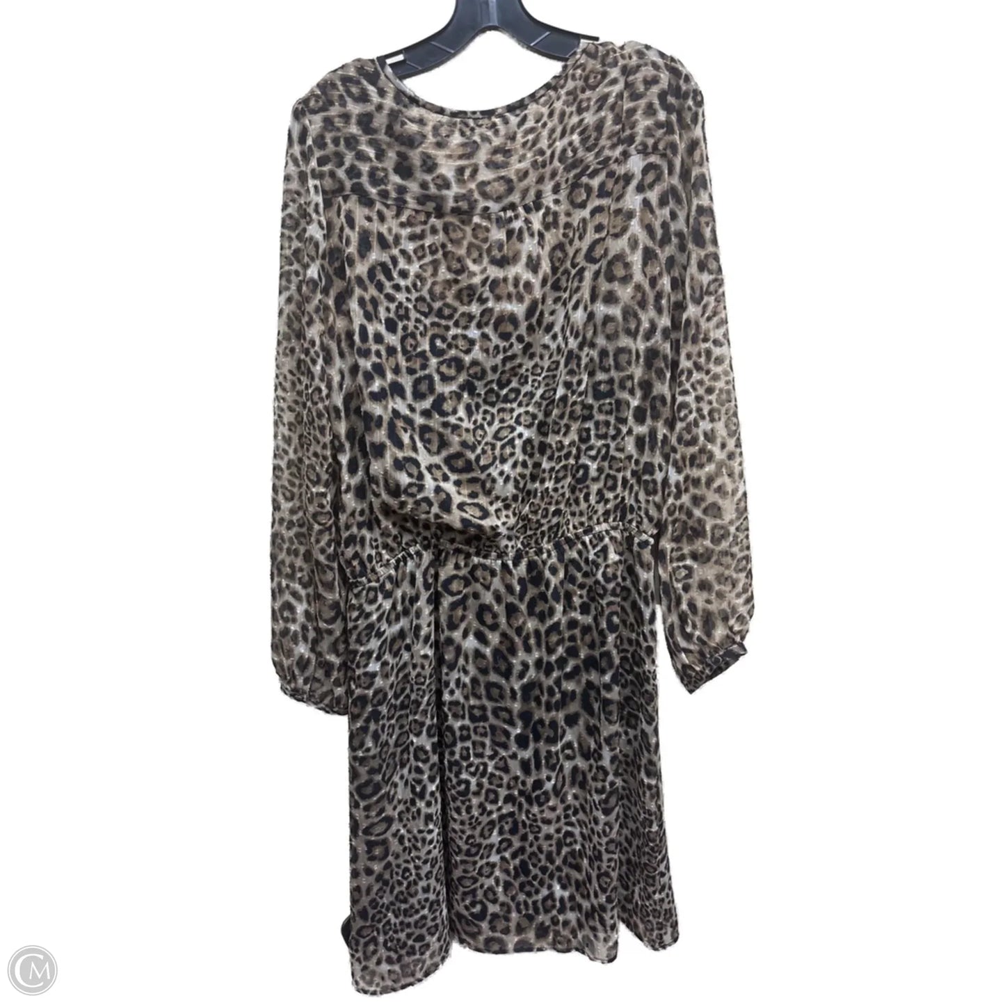 Dress Casual Midi By White House Black Market In Animal Print, Size: 12