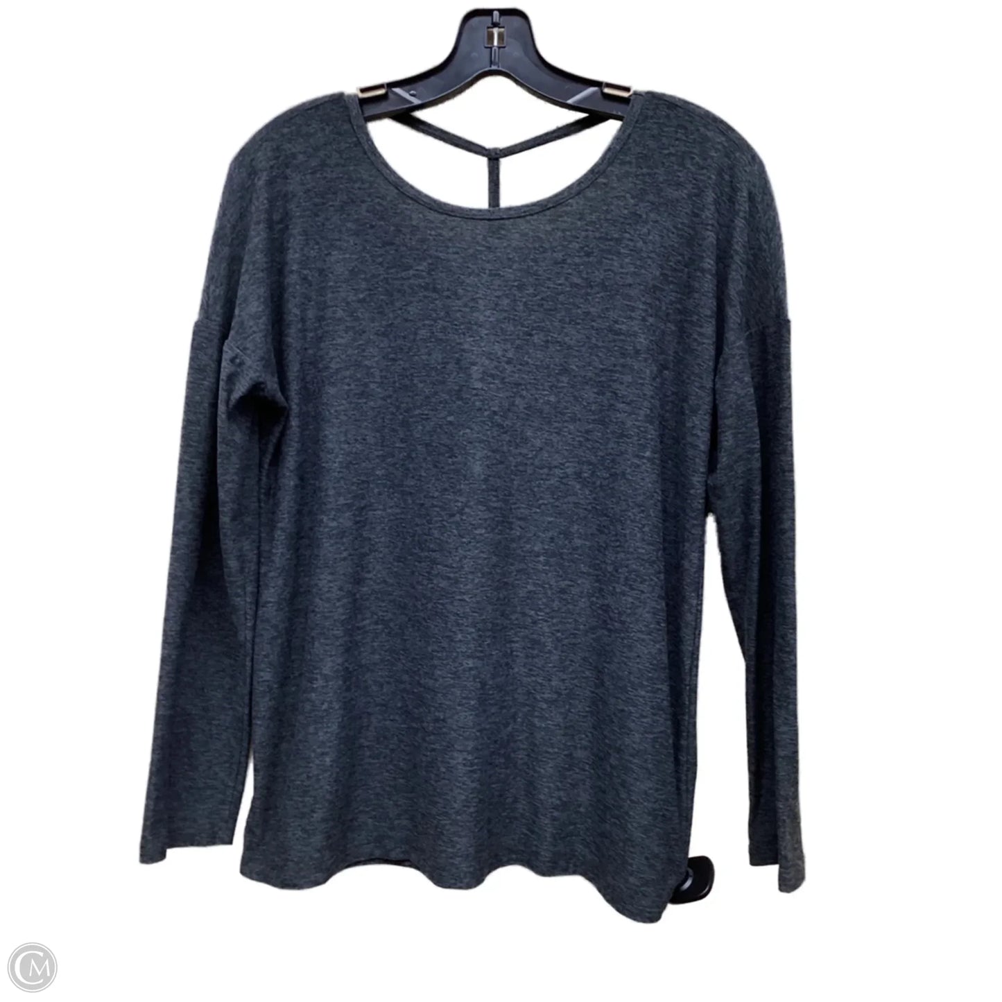 Athletic Top Long Sleeve Collar By Beyond Yoga In Grey, Size: S