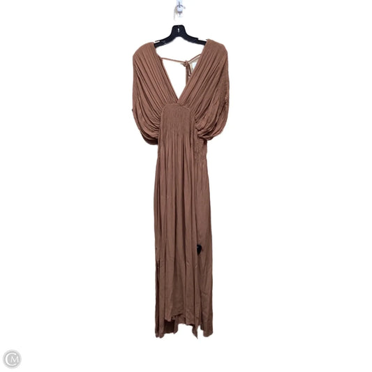 Dress Casual Maxi By Clothes Mentor In Brown, Size: L