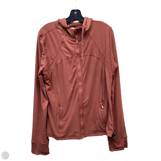Athletic Jacket By Clothes Mentor In Bronze, Size: 3x
