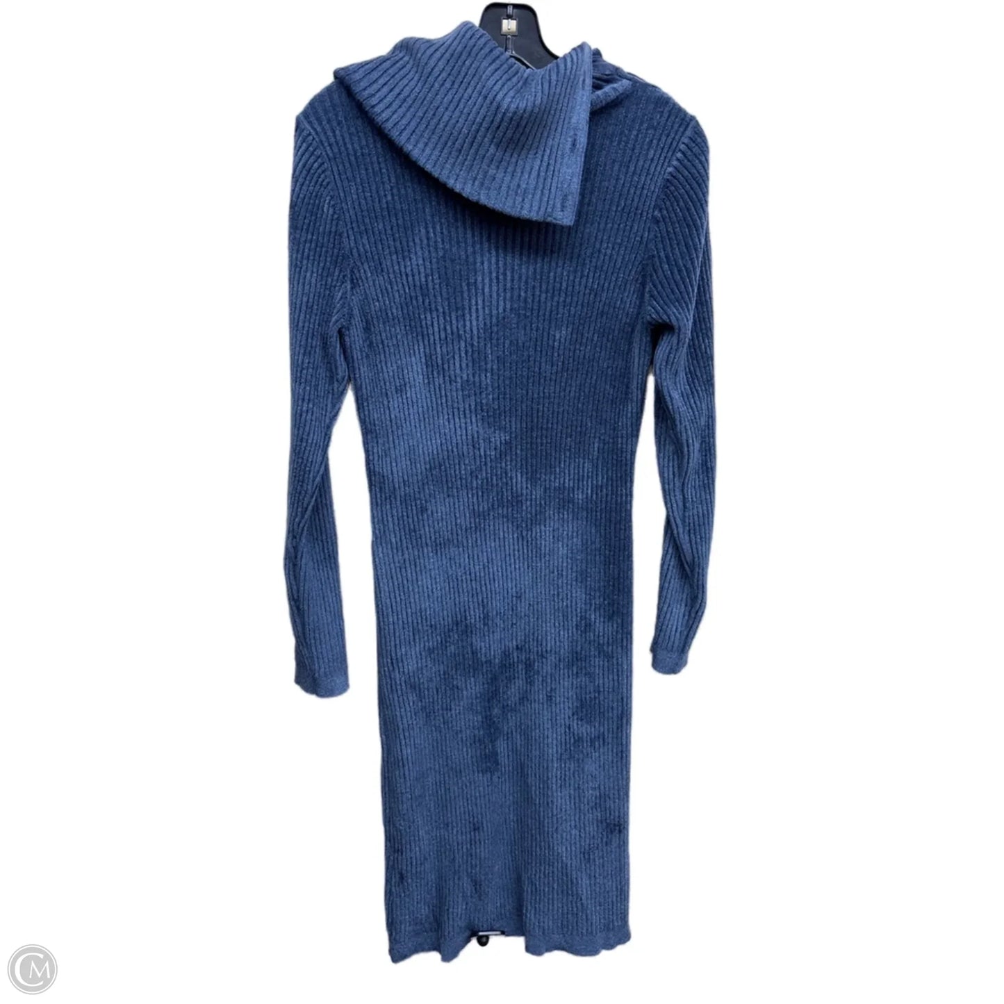 Dress Casual Midi By White House Black Market In Blue, Size: L