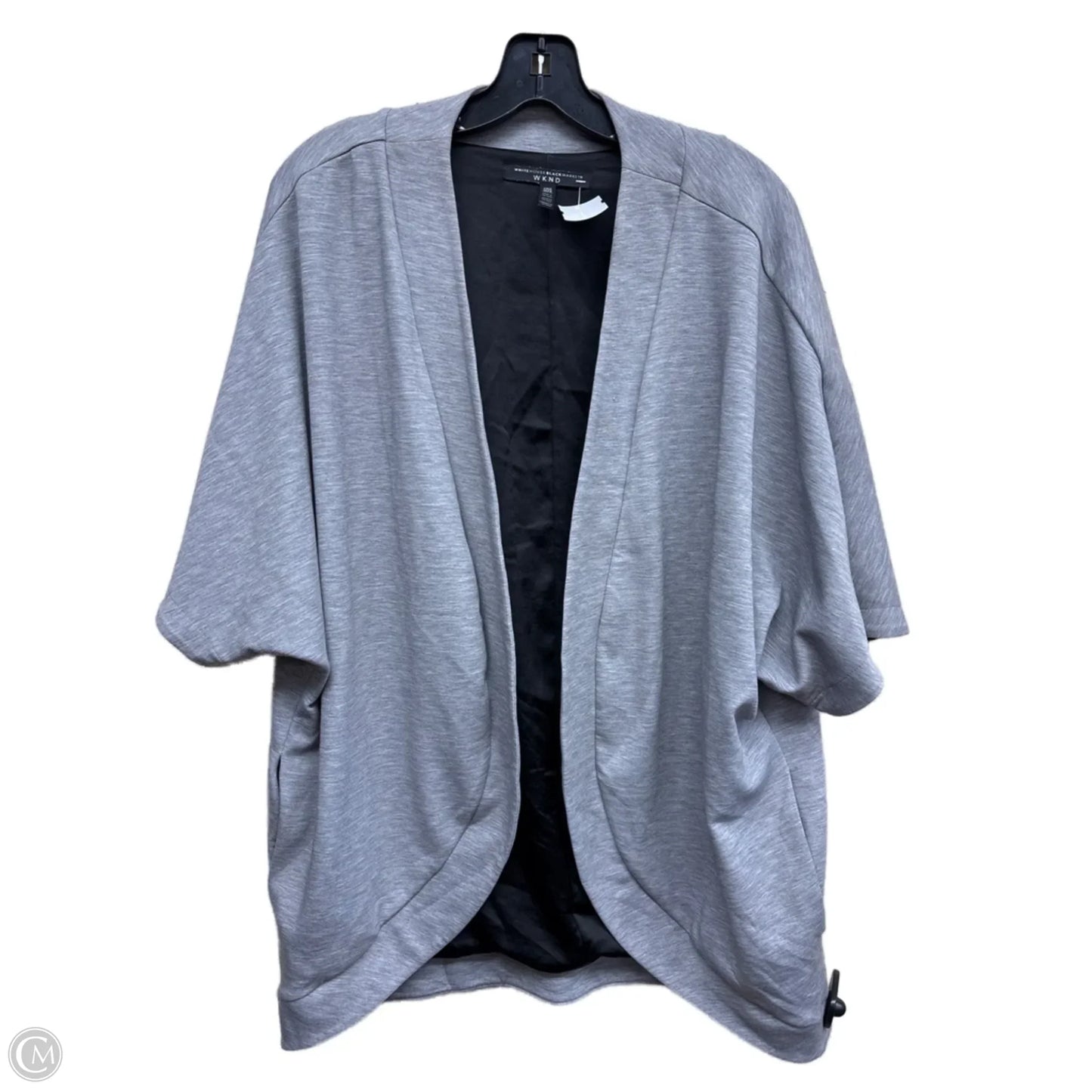 Cardigan By White House Black Market In Black & Grey, Size: Osfm