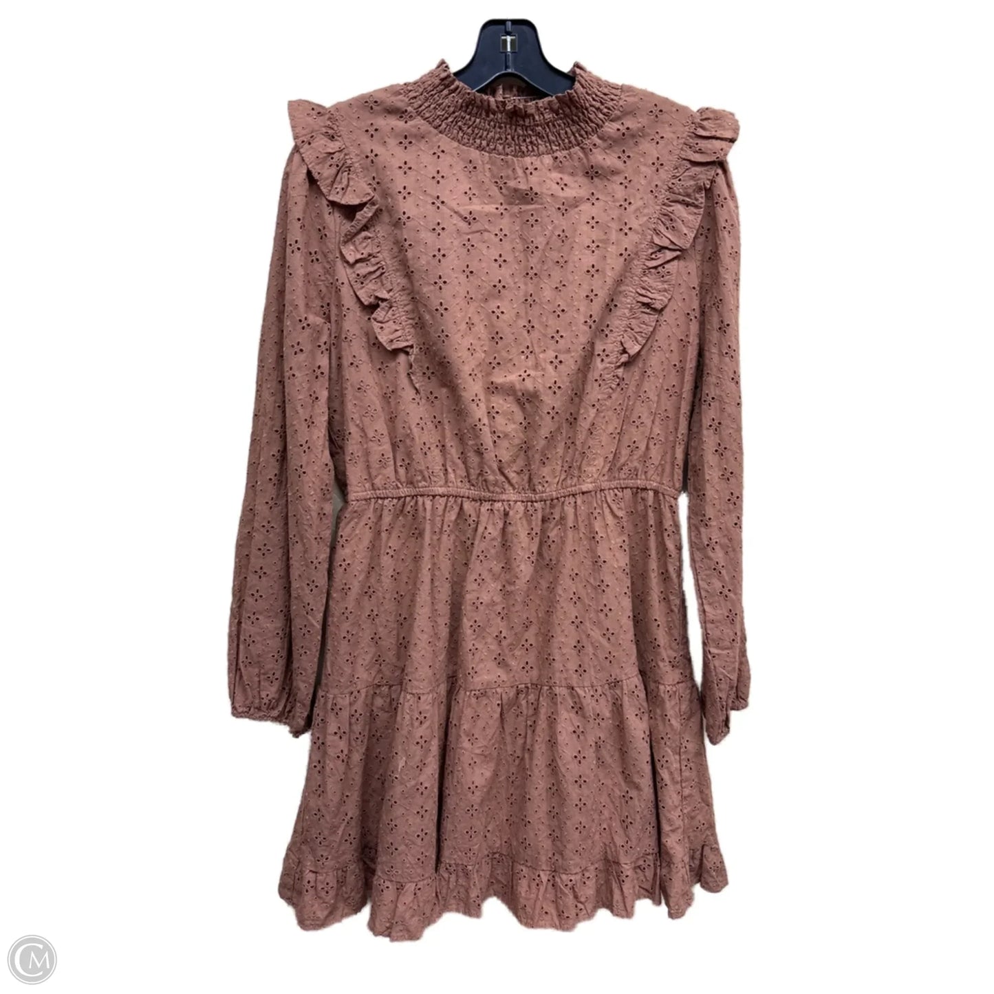 Dress Casual Midi By Clothes Mentor In Brown, Size: M
