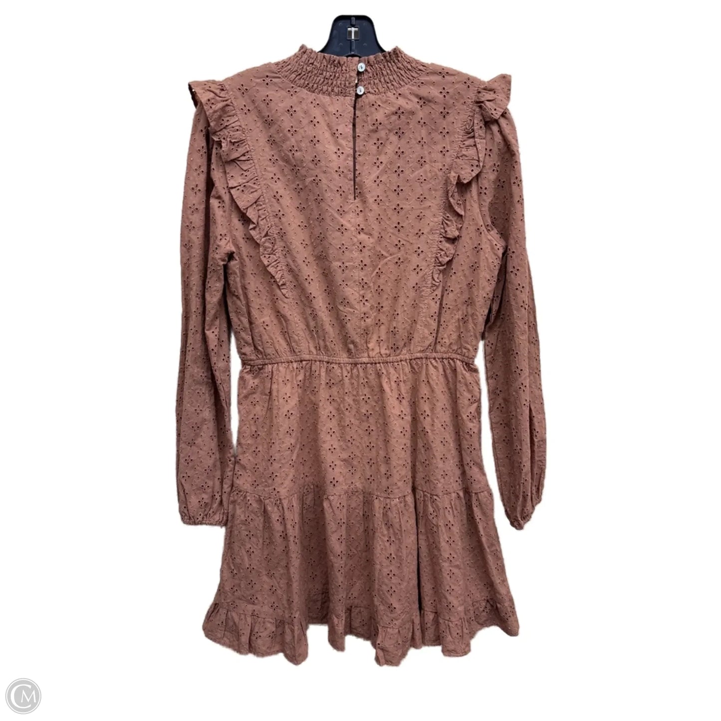 Dress Casual Midi By Clothes Mentor In Brown, Size: M