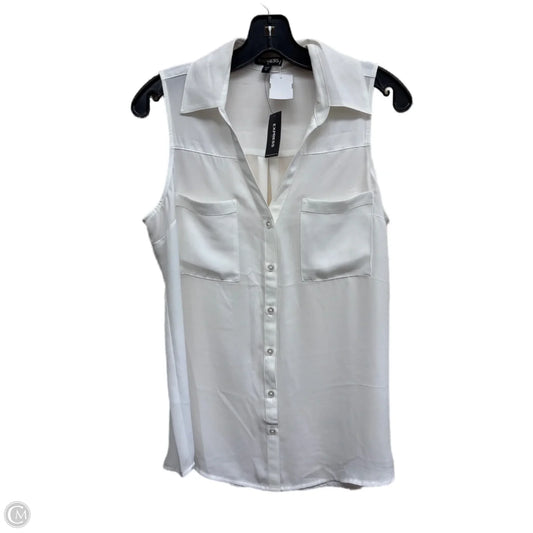 Top Sleeveless By Express In White, Size: M