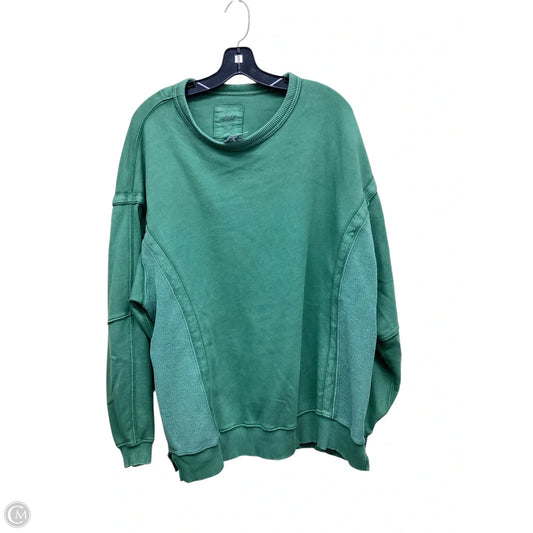 Sweatshirt Crewneck By Aerie In Green, Size: M