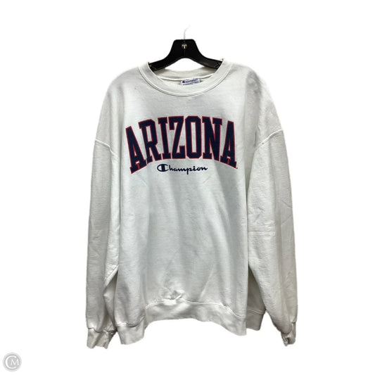 Sweatshirt Crewneck By Champion In White, Size: Xxl