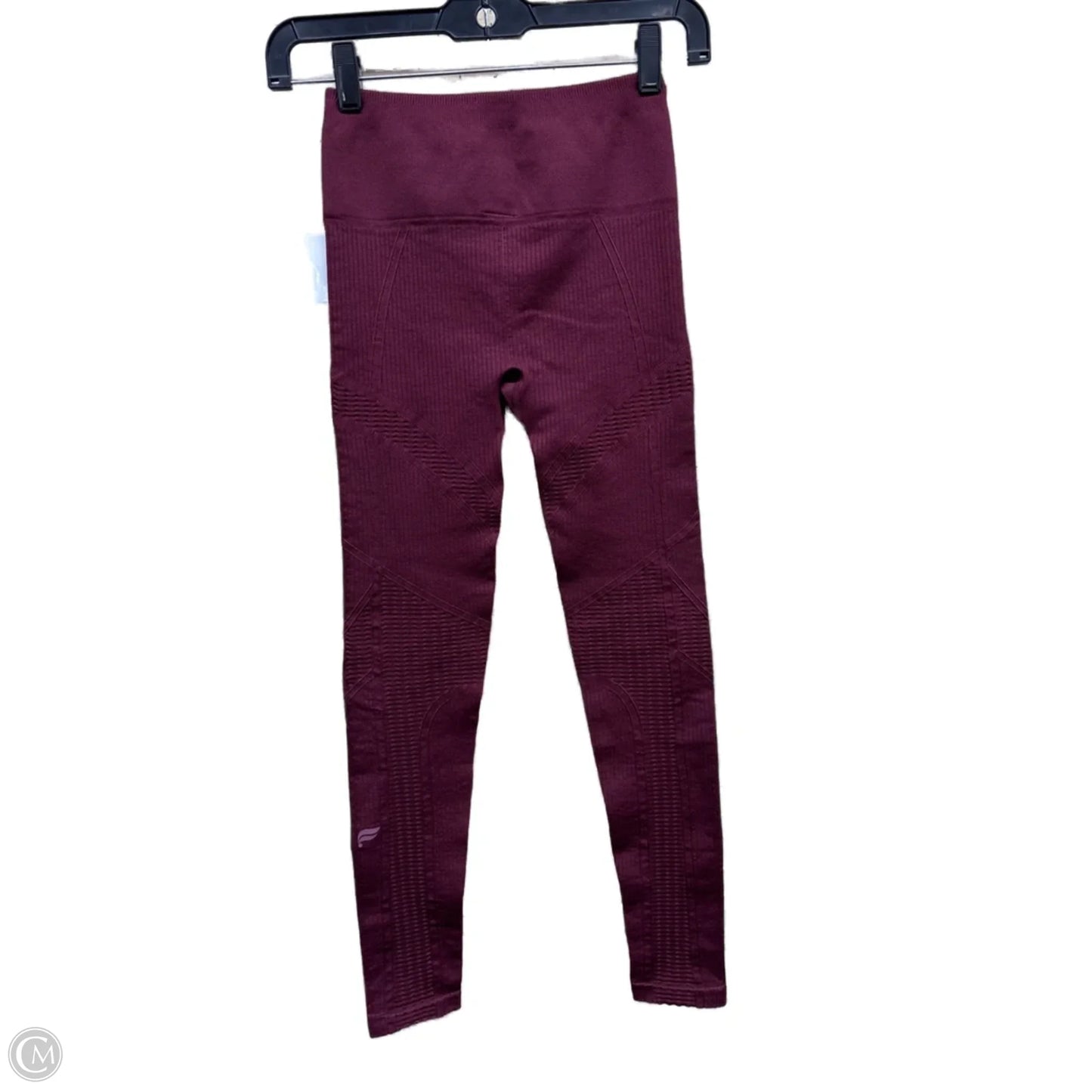 Athletic Leggings By Fabletics In Maroon, Size: Xs