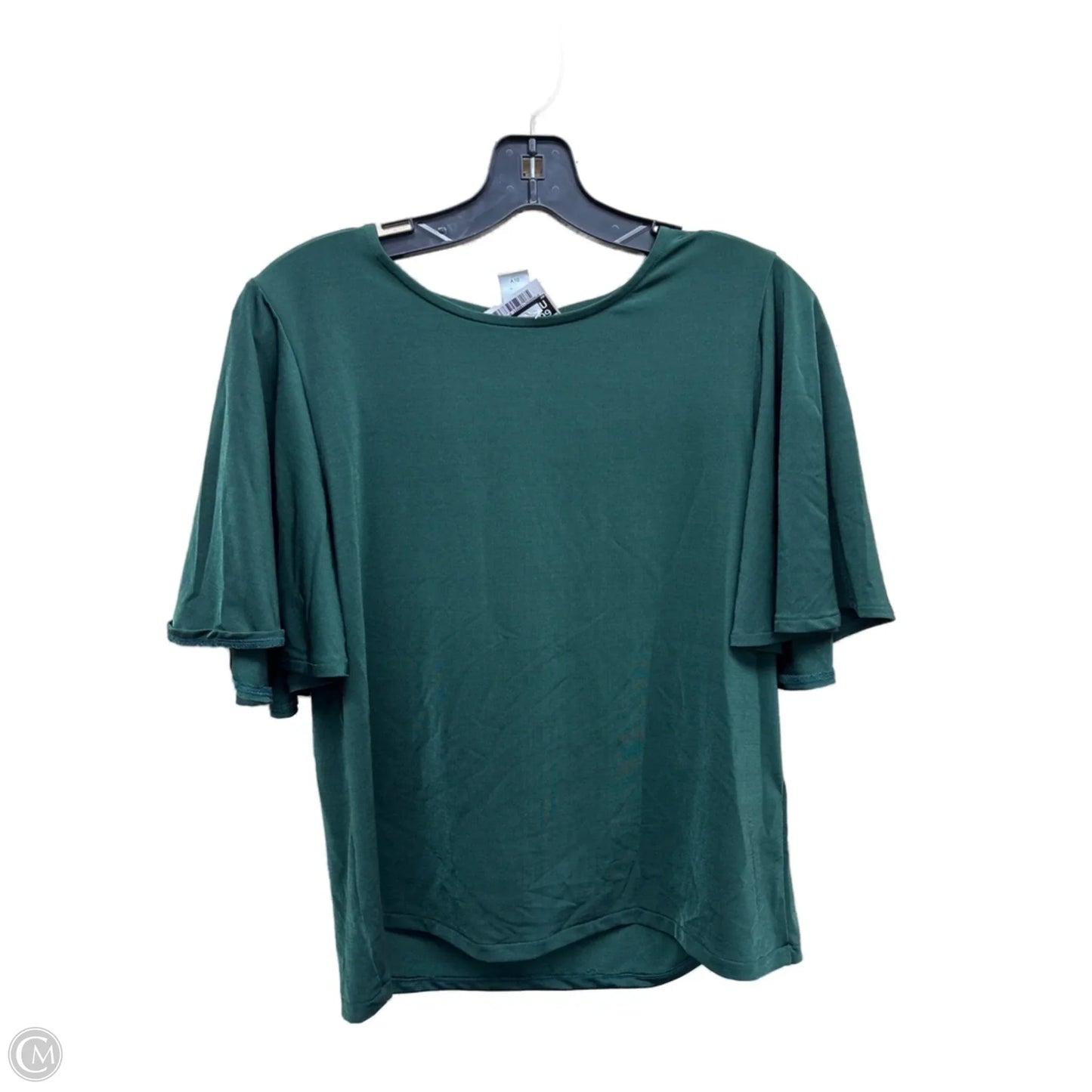 Top Short Sleeve By H&m In Green, Size: S