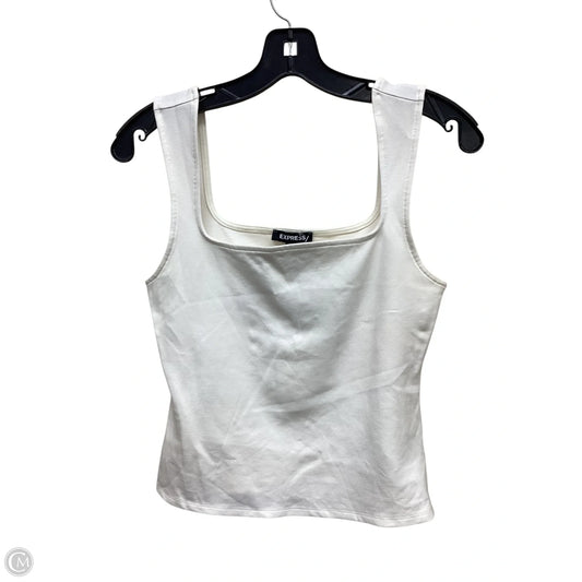 Top Sleeveless By Express In White, Size: S