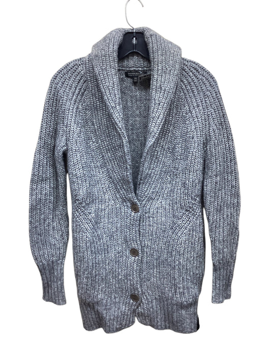 Sweater Cardigan By Banana Republic In Grey, Size: Xs