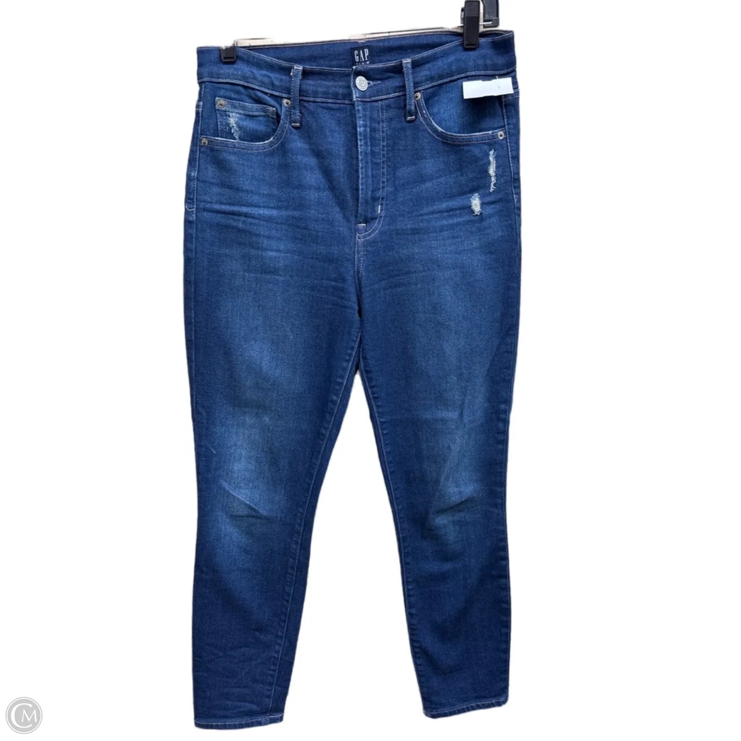 Jeans Straight By Gap In Blue Denim, Size: 6
