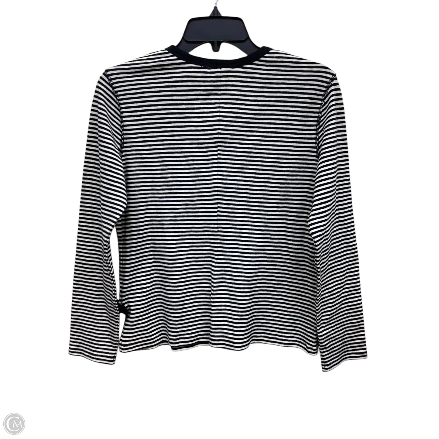Top Long Sleeve By Banana Republic In Striped Pattern, Size: S