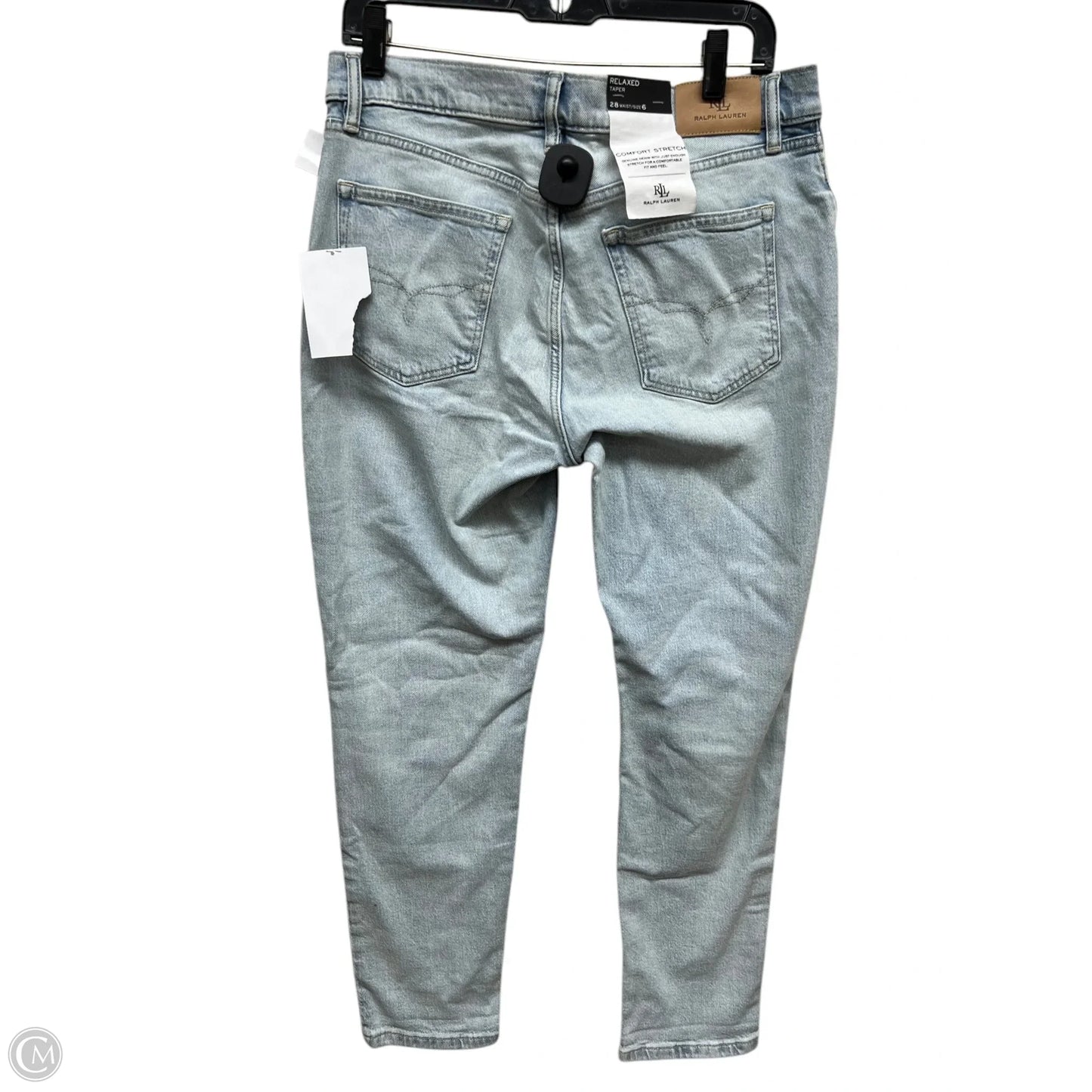 Jeans Straight By Ralph Lauren In Blue Denim, Size: 6