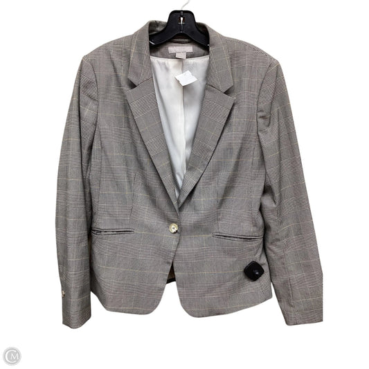 Blazer By H&m In Plaid Pattern, Size: L