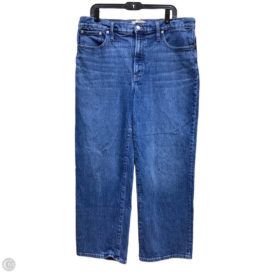 Jeans Wide Leg By Madewell In Blue Denim, Size: 16
