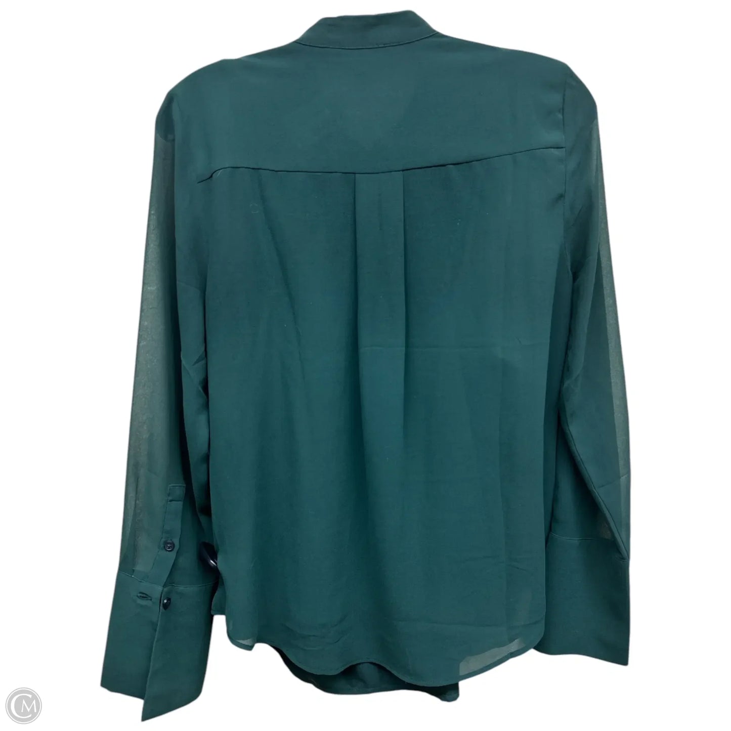 Top Long Sleeve By Banana Republic In Green, Size: S