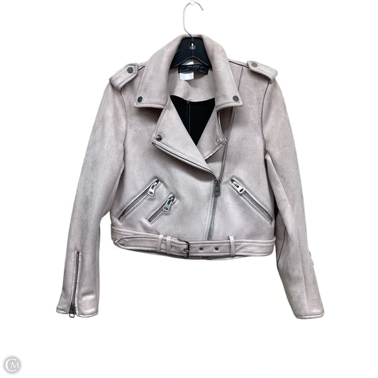 Jacket Moto By Zara In Pink, Size: M