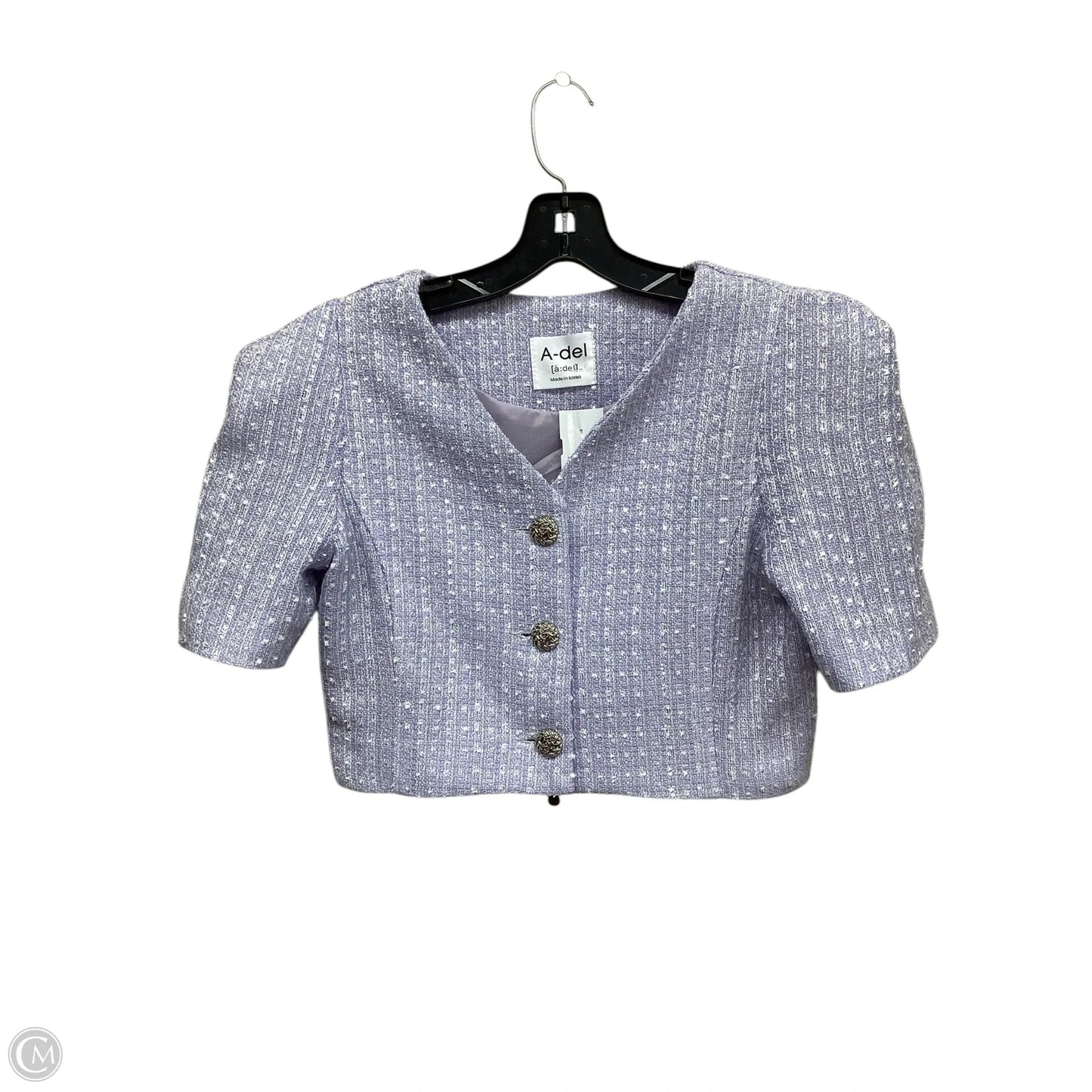 Top Short Sleeve By Clothes Mentor In Purple