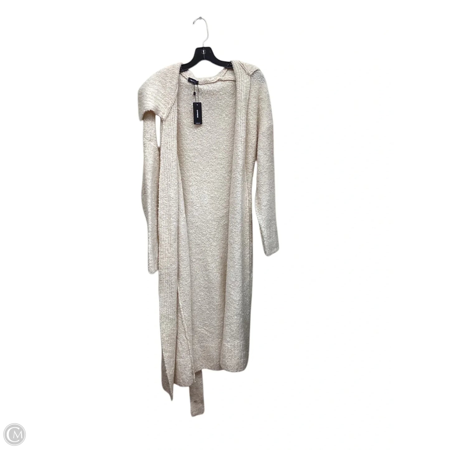 Sweater Cardigan By Express In Tan, Size: M