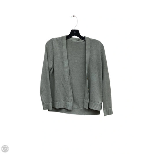 Sweater Cardigan By Clothes Mentor In Green