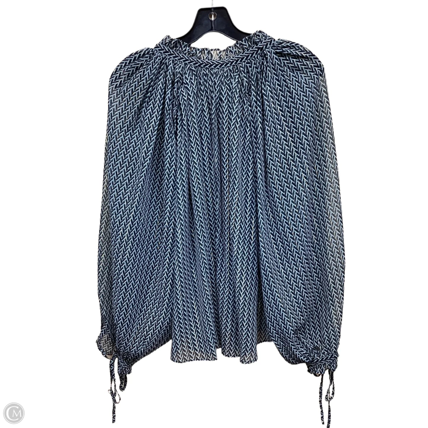 Top Long Sleeve By Elan In Multi-colored, Size: M