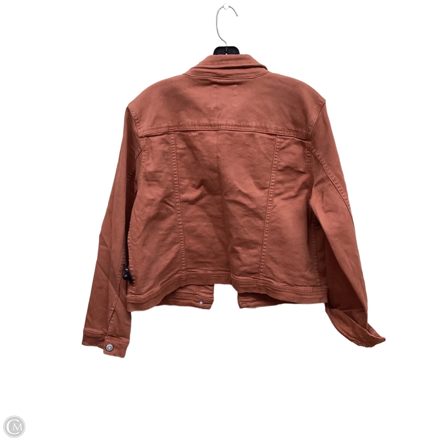 Jacket Denim By Kensie In Orange, Size: L