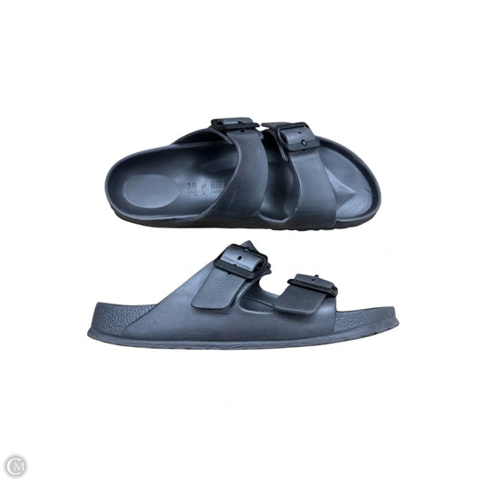 Sandals Flats By Birkenstock In Grey, Size: 7
