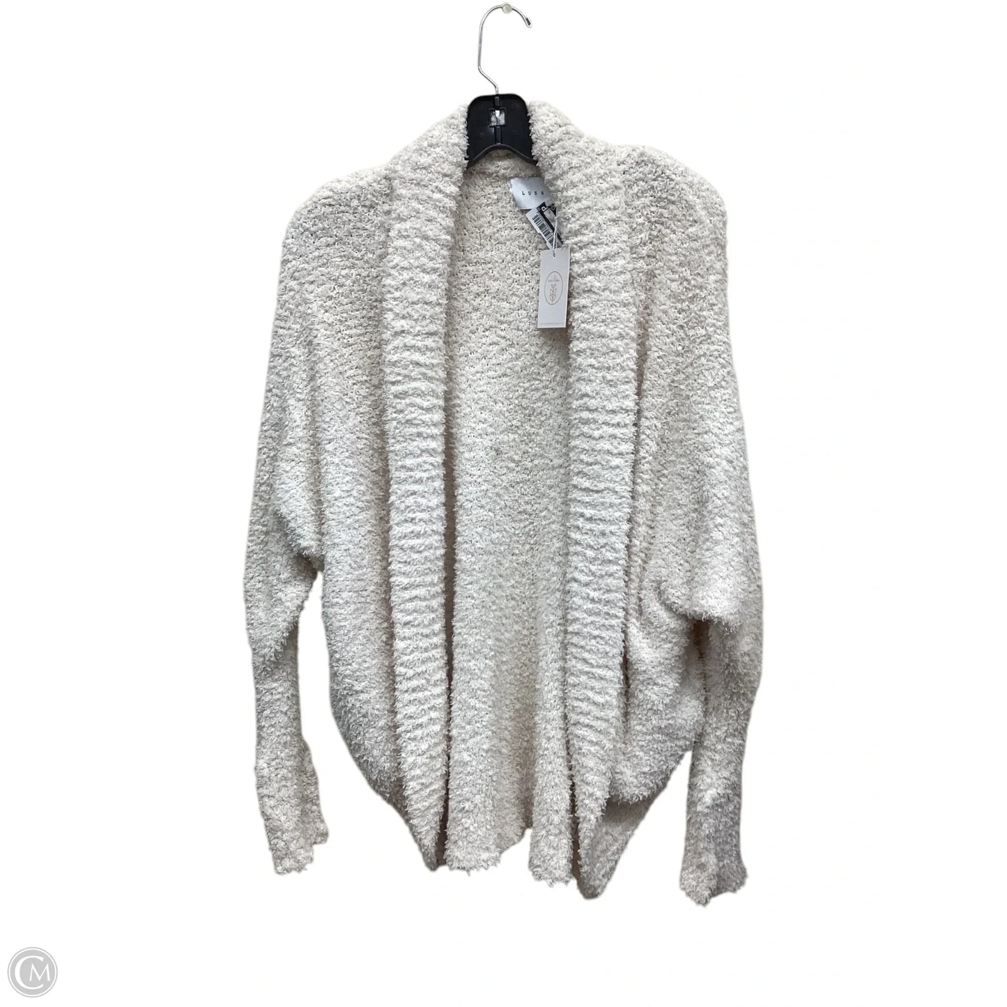 Sweater Cardigan By Lush In White, Size: S