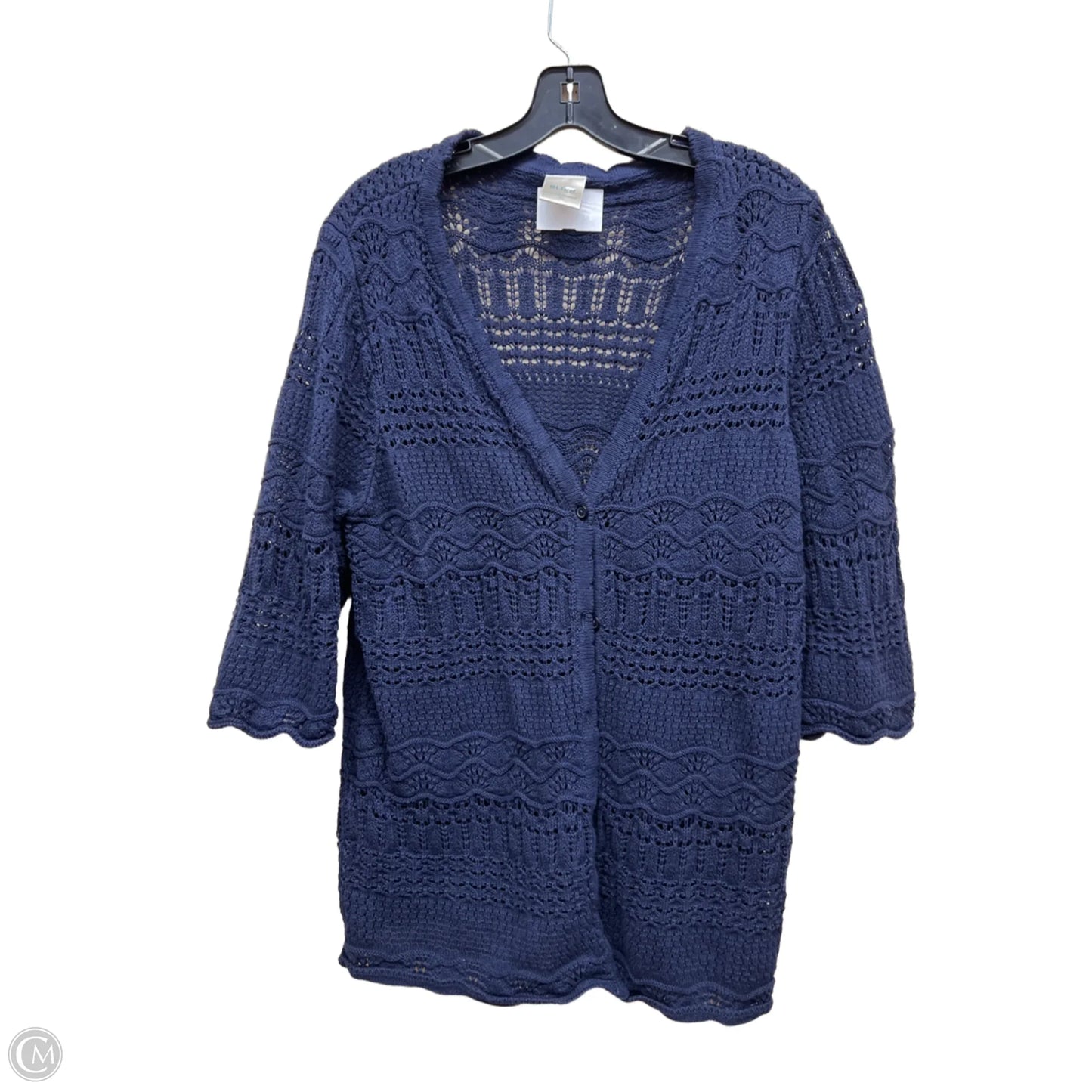 Sweater Cardigan By Blair In Blue, Size: Xl