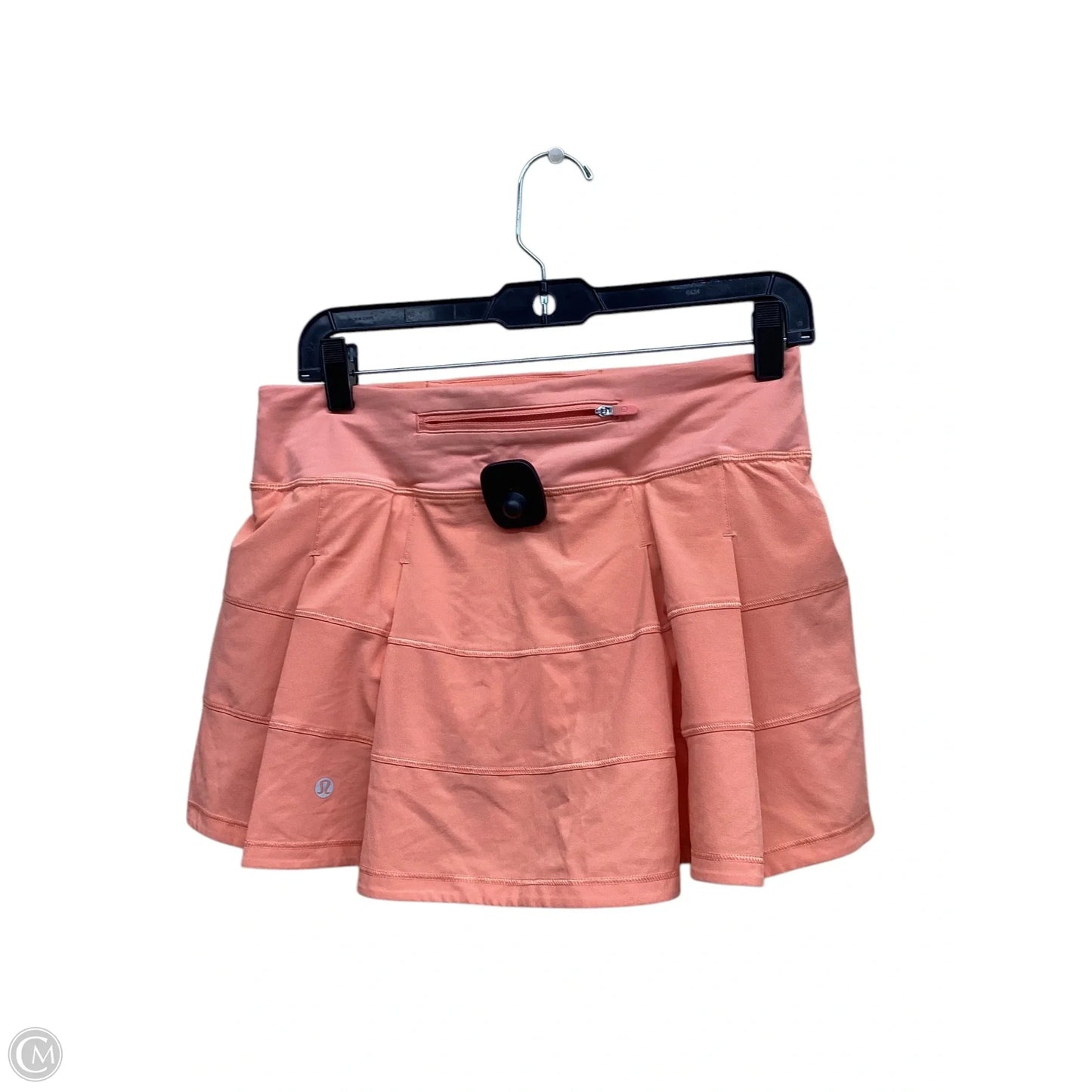 Athletic Skort By Lululemon In Orange, Size: 6