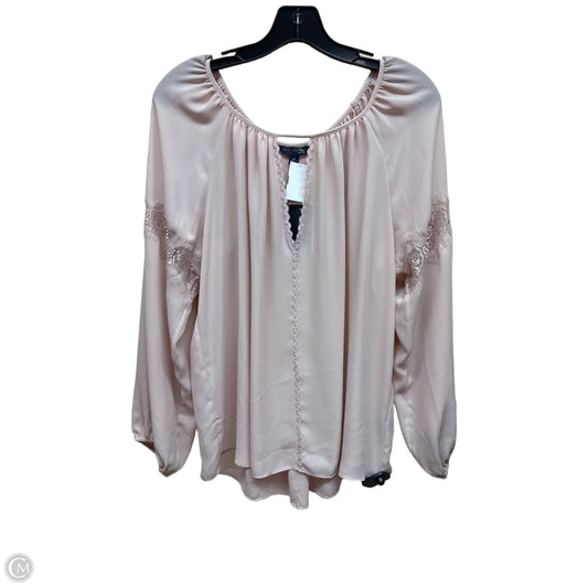 Top Long Sleeve By Max Edition In Pink, Size: L